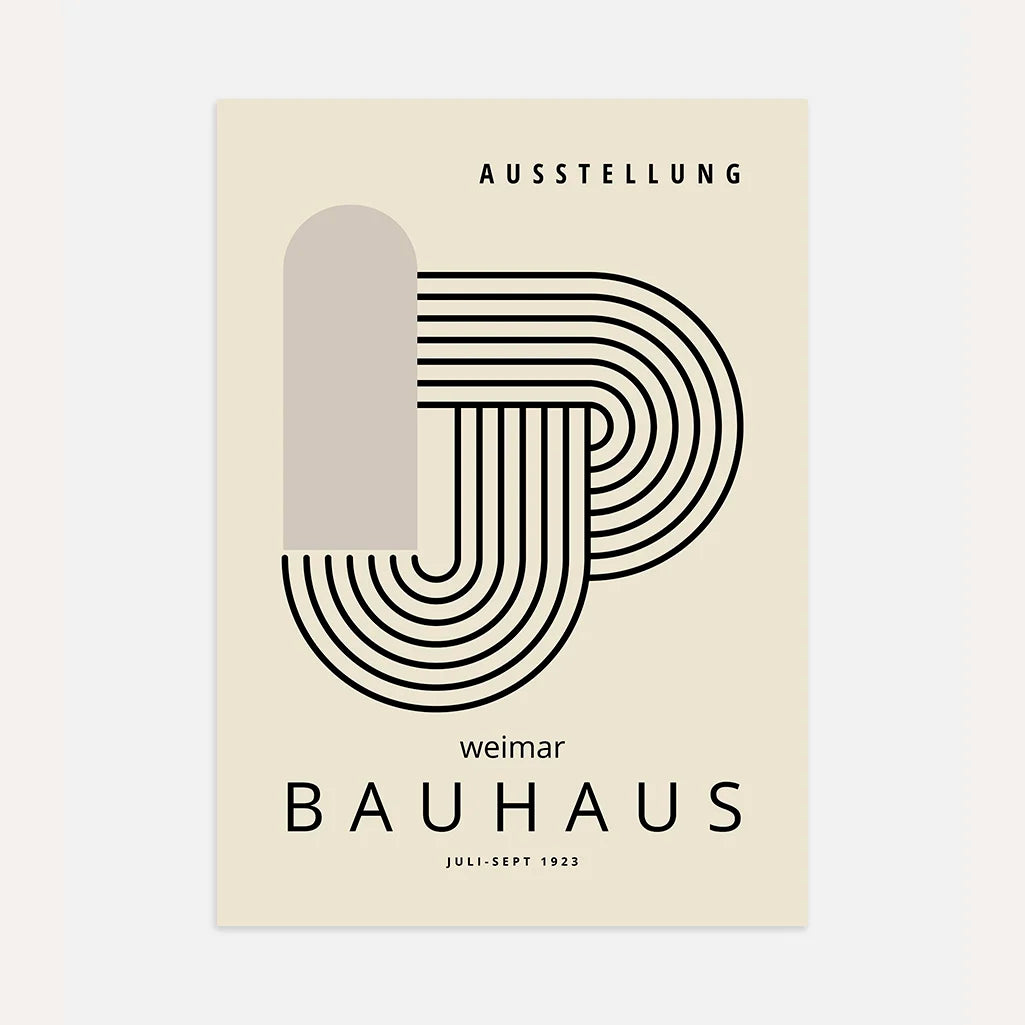 Affiche Bauhaus Nœud Linéaire