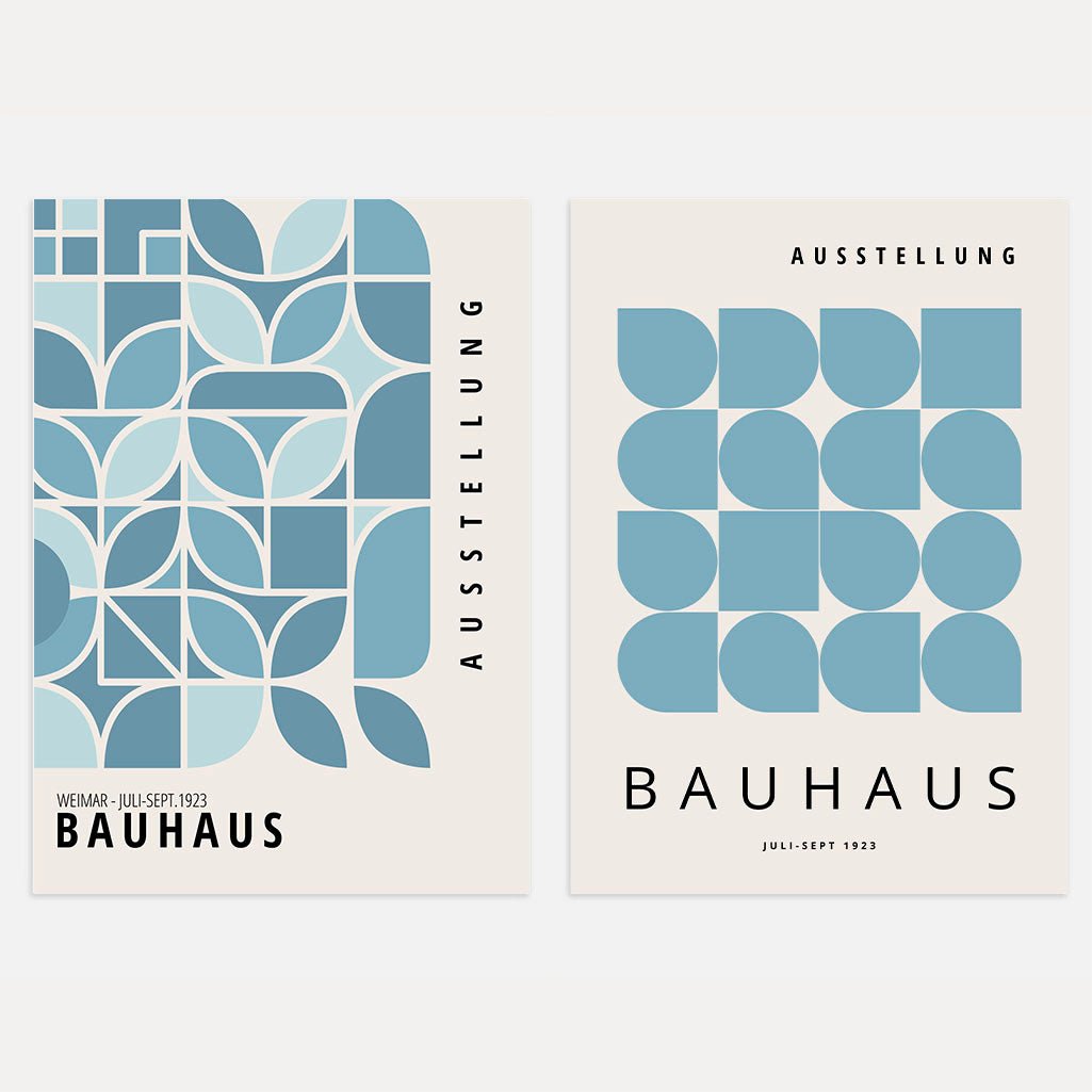 Bauhaus Bleu – Lot de 2 affiches