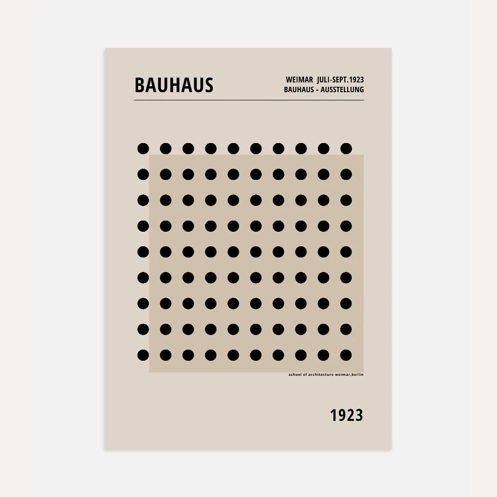 Bauhaus Points D’Équilibre Affiche