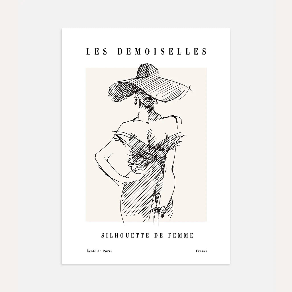 Affiche – Femme au chapeau