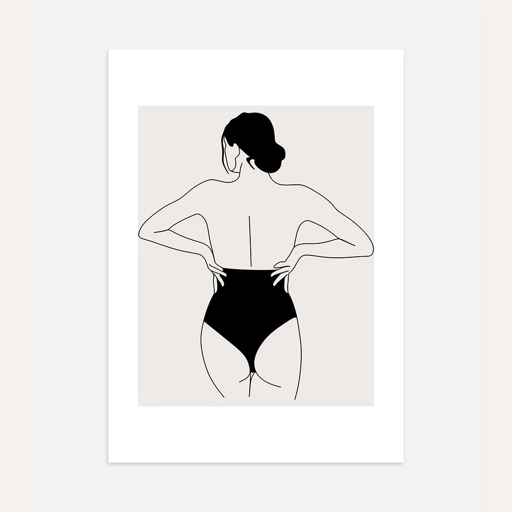 Affiche – Dos féminin