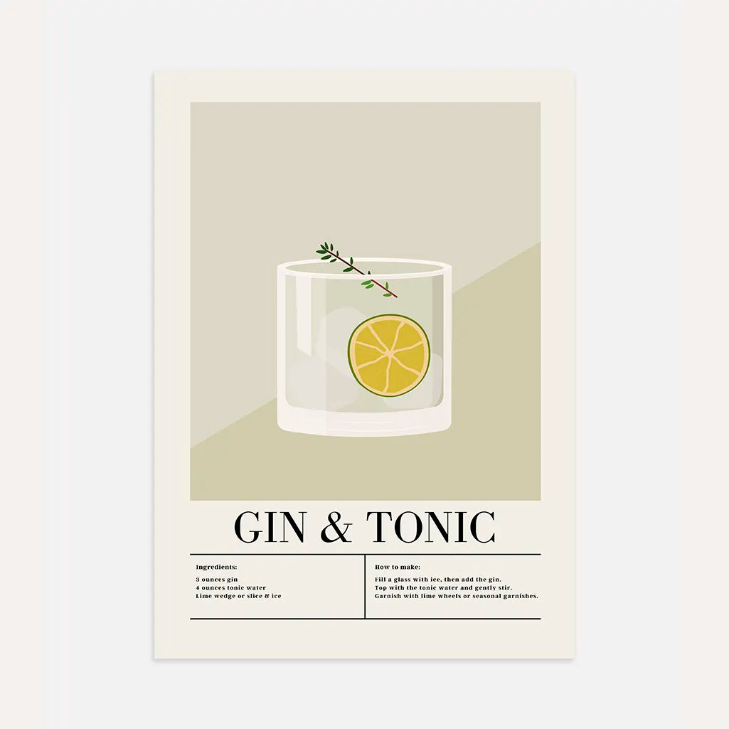 Affiche Gin Tonic