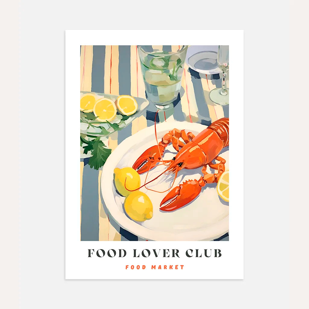 Lobster & Lemons Poster