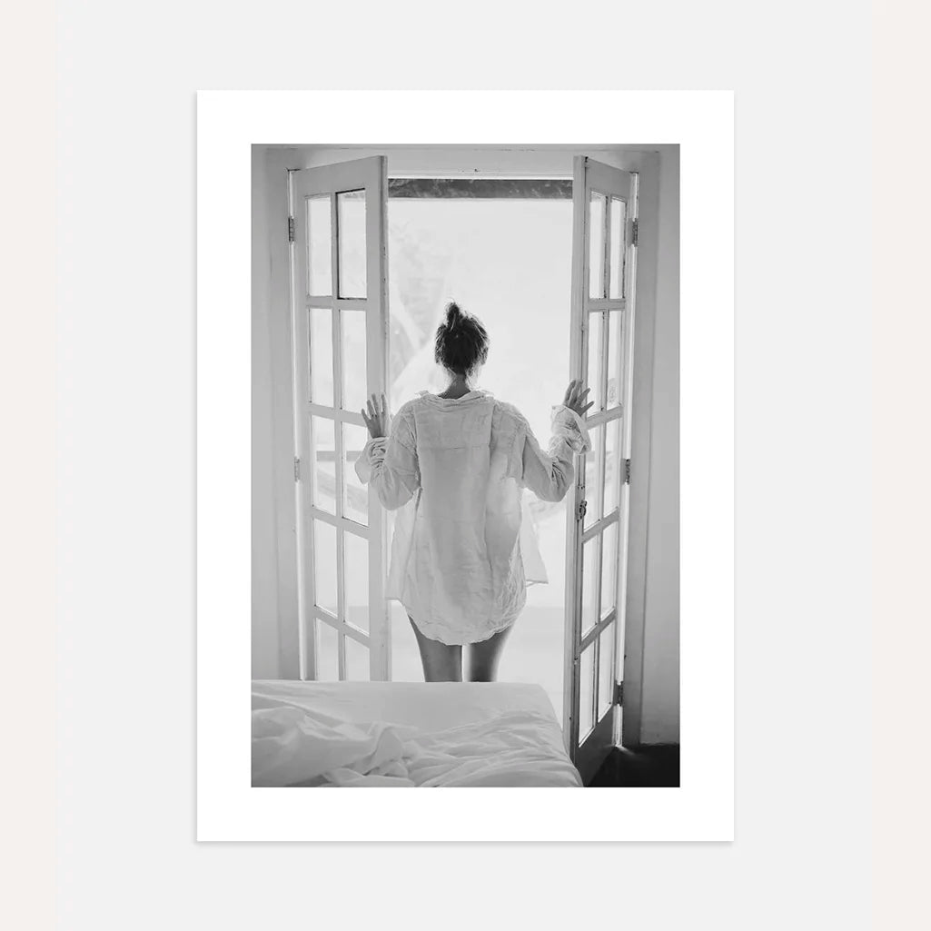 Morning at the Open Window Poster