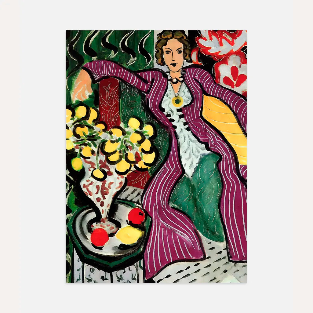 Matisse Woman in a Purple Coat Poster