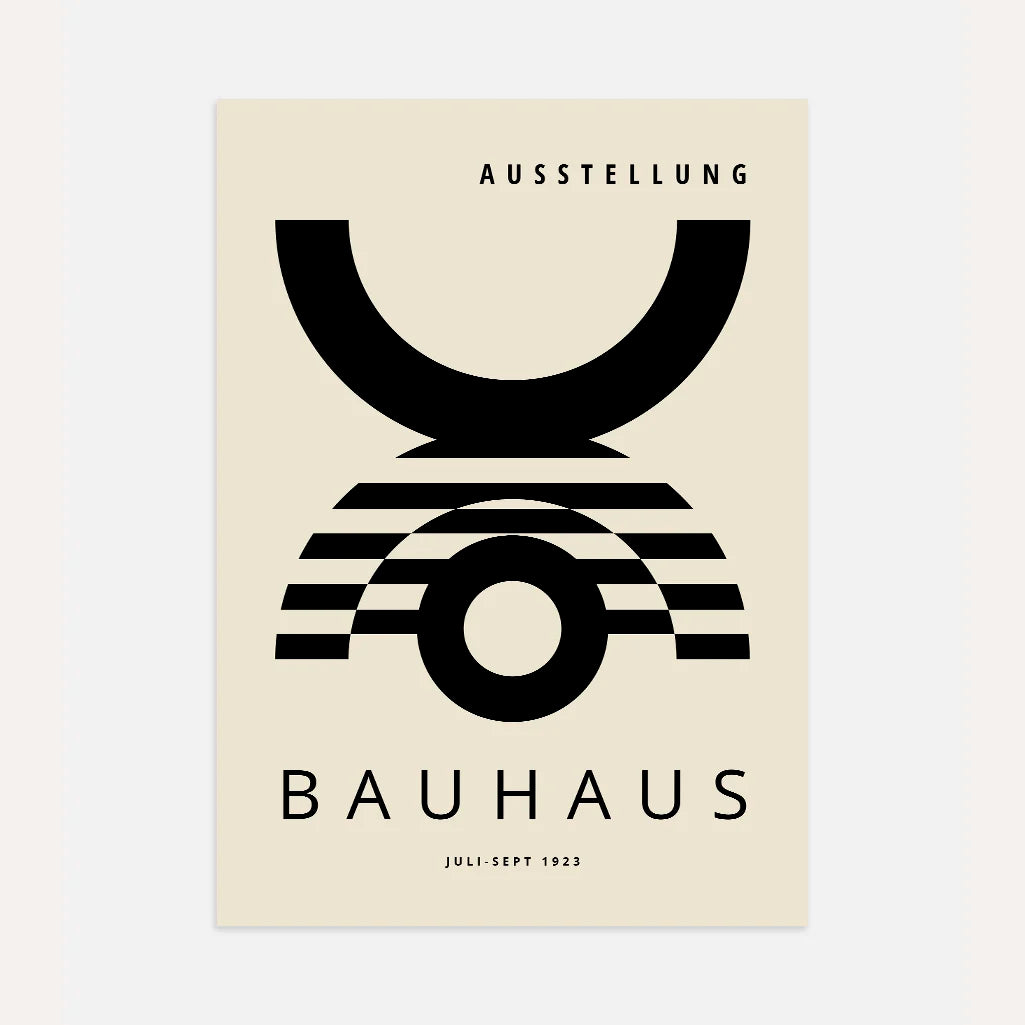 Affiche Bauhaus Formes Géométriques