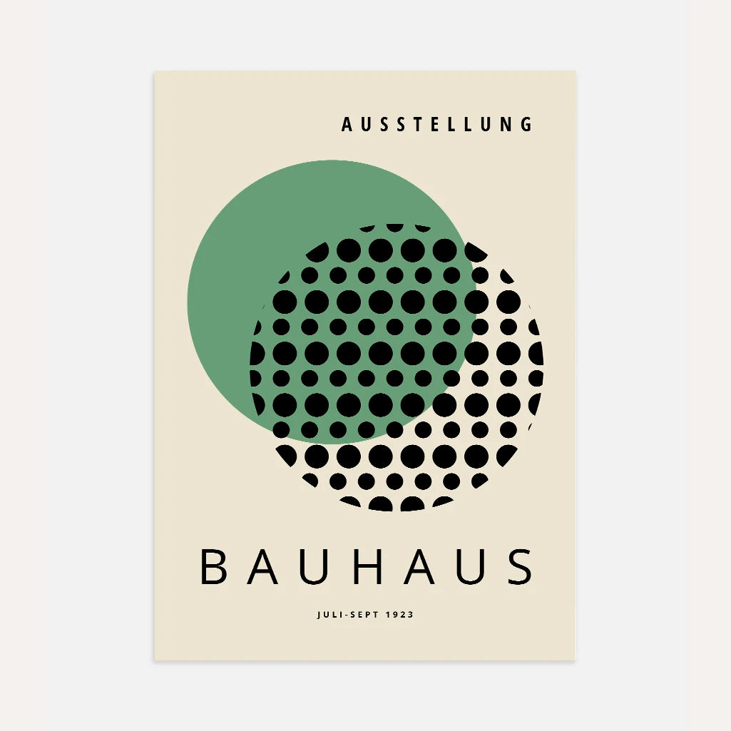 Bauhaus Vert Optique Affiche