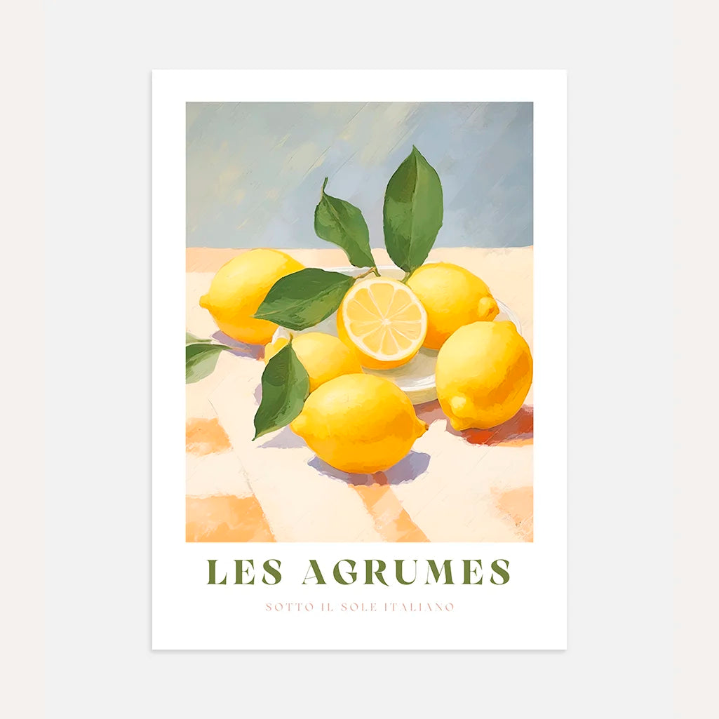 Affiche Citrons Verde Les Agrumes