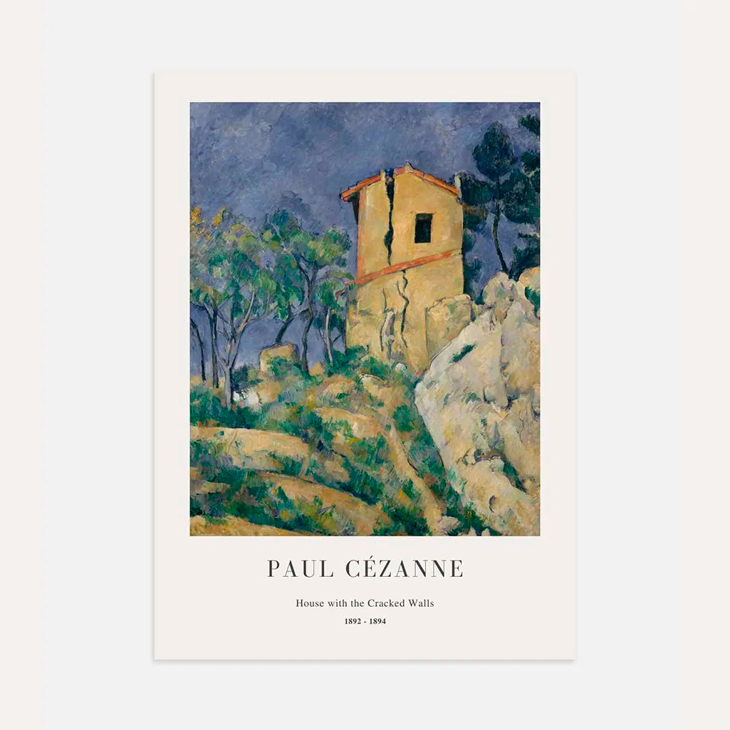Paul Cézanne House with the Cracked Walls Poster