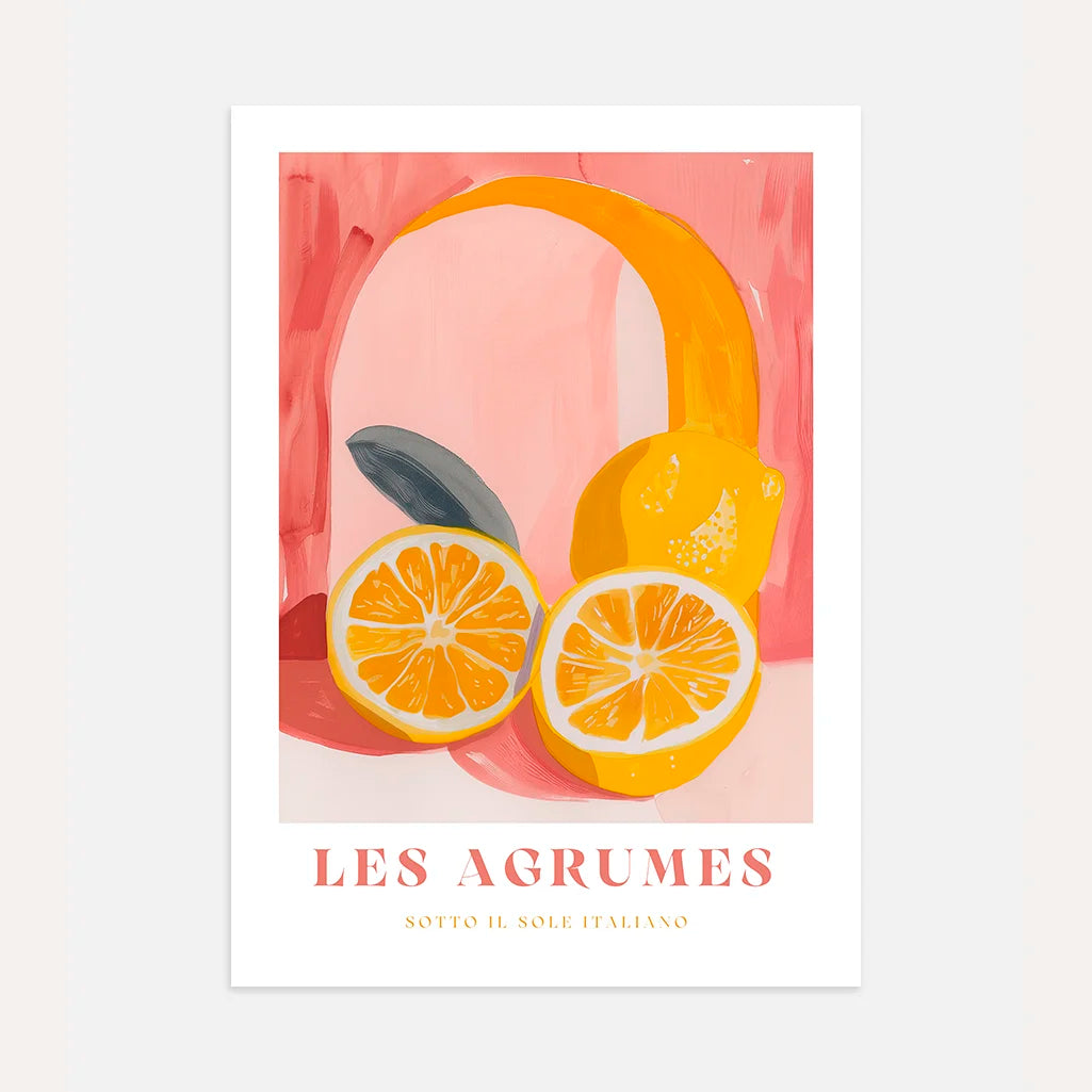 Affiche Agrumes Rosa