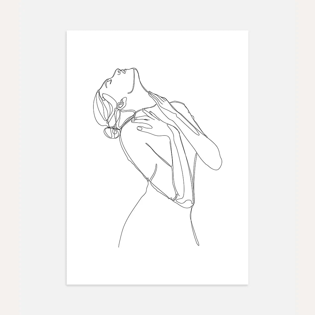 Affiche – Figure sensuelle