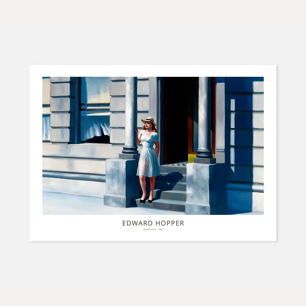 Edward Hopper Summertime Horizontal Poster