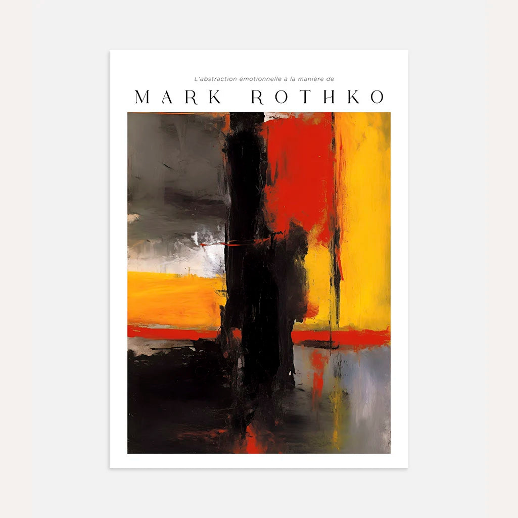 Rothko Fire Forms Poster