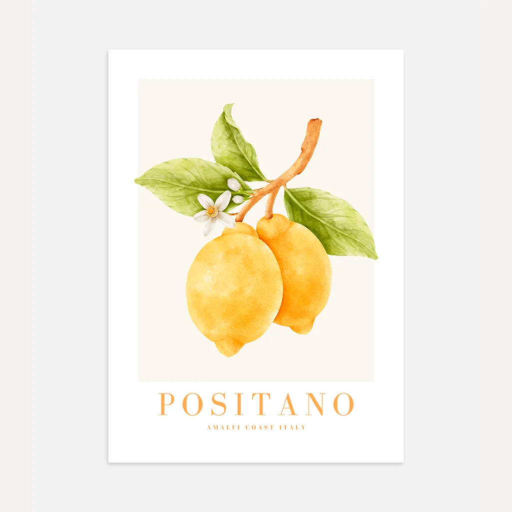 Affiche Citrons Positano