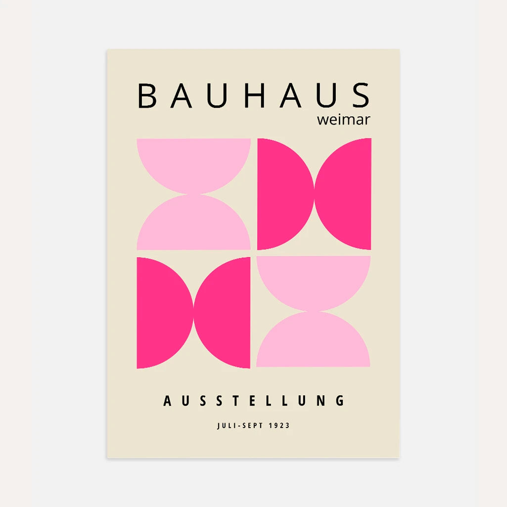 Bauhaus Rose Énergie Affiche