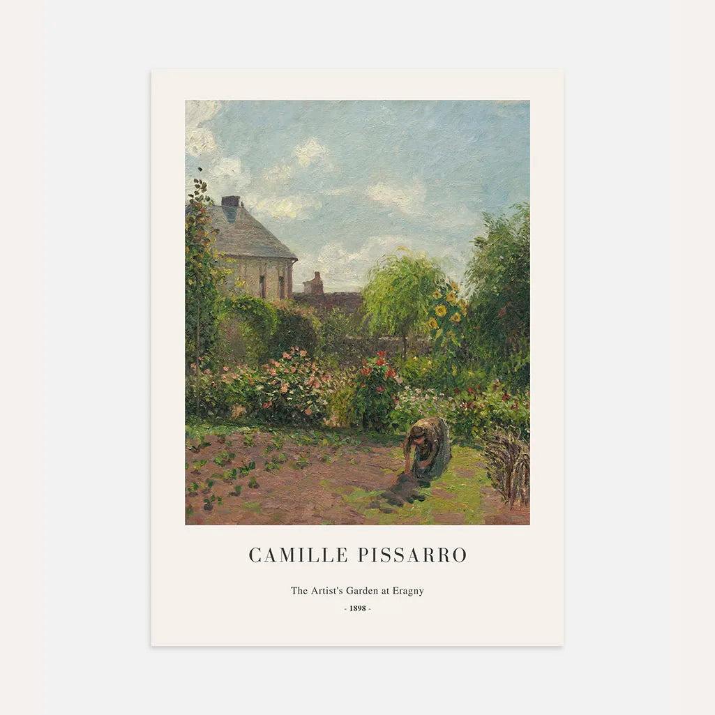 Pissarro Eragny Garden Afternoon Poster