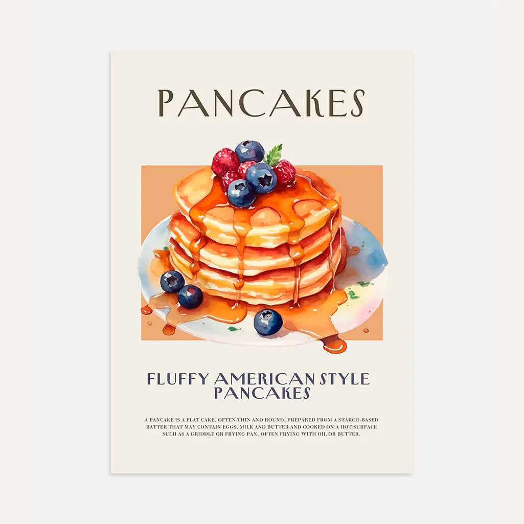 Pancakes with Syrup Poster