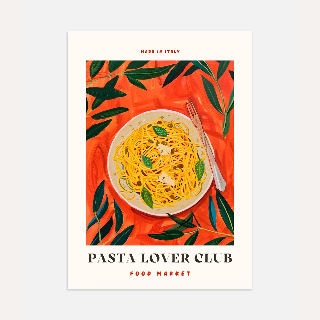 Spaghetti Art Poster