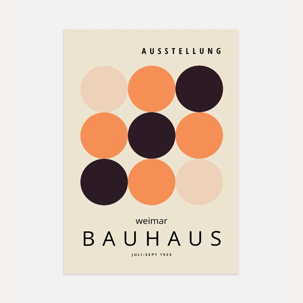 Bauhaus Cercles Rythme Affiche