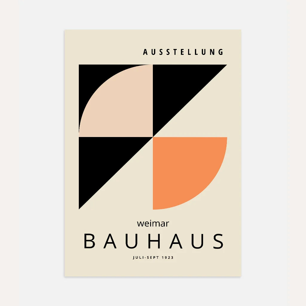 Bauhaus Contraste De Formes Affiche