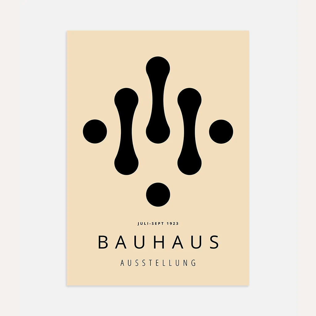 Affiche Bauhaus Gouttes Géométriques
