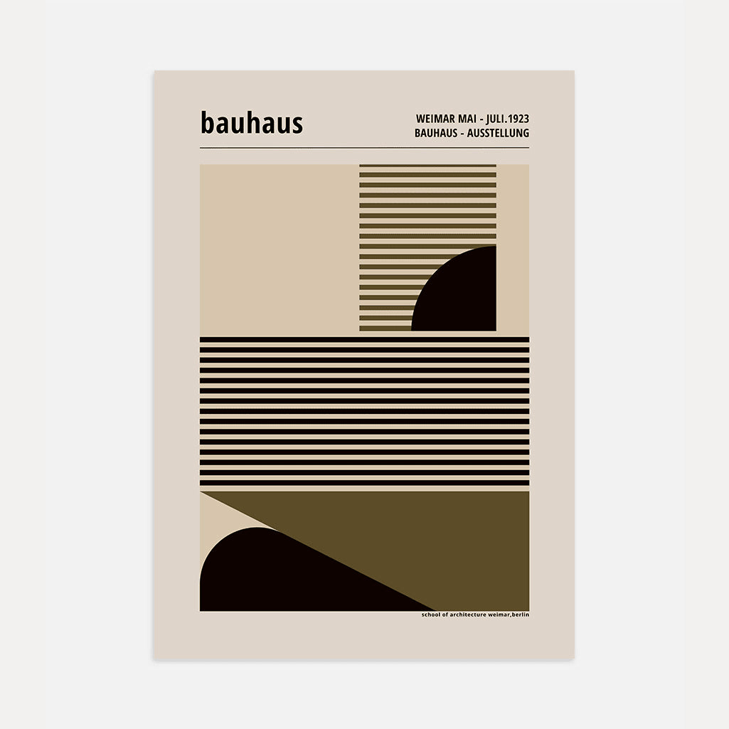 Bauhaus Lignes Et Formes Affiche