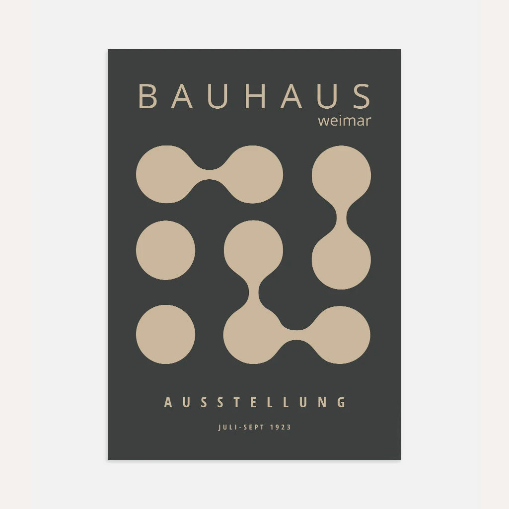 Bauhaus Formes Moléculaires Affiche