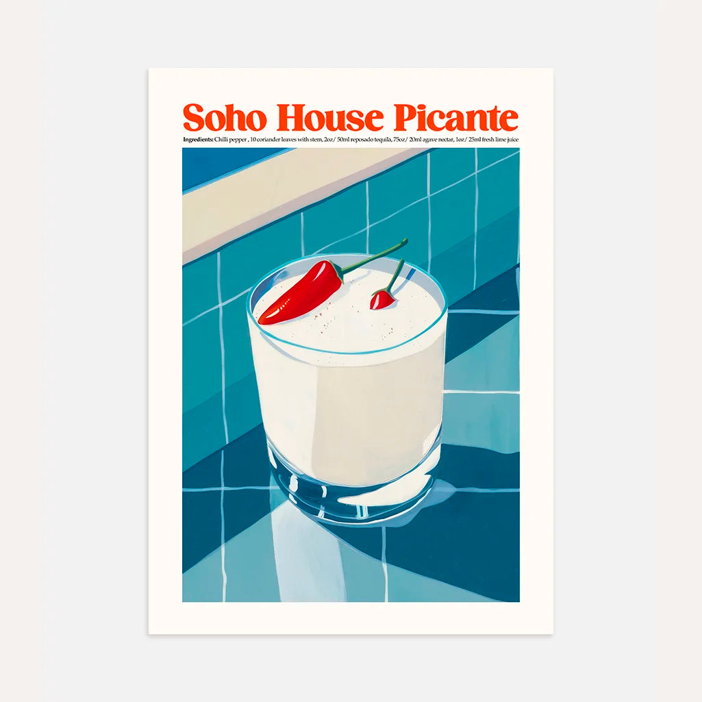 Affiche Cocktail Picante Chili