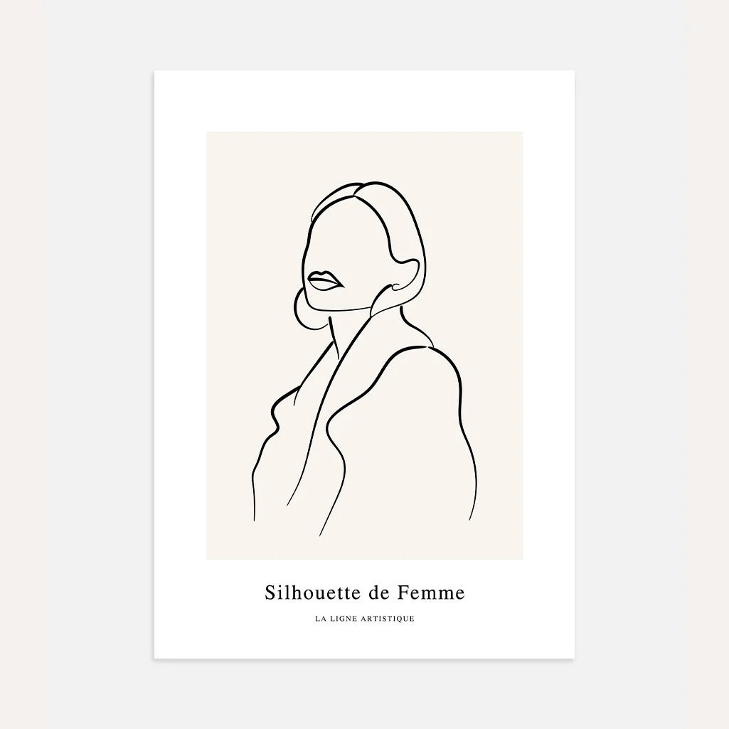 Affiche – Femme élégante en manteau