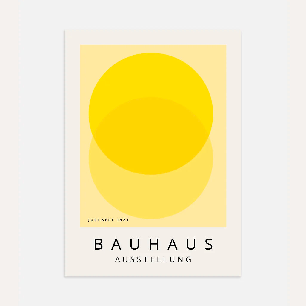 Bauhaus Jaune Lumière Affiche