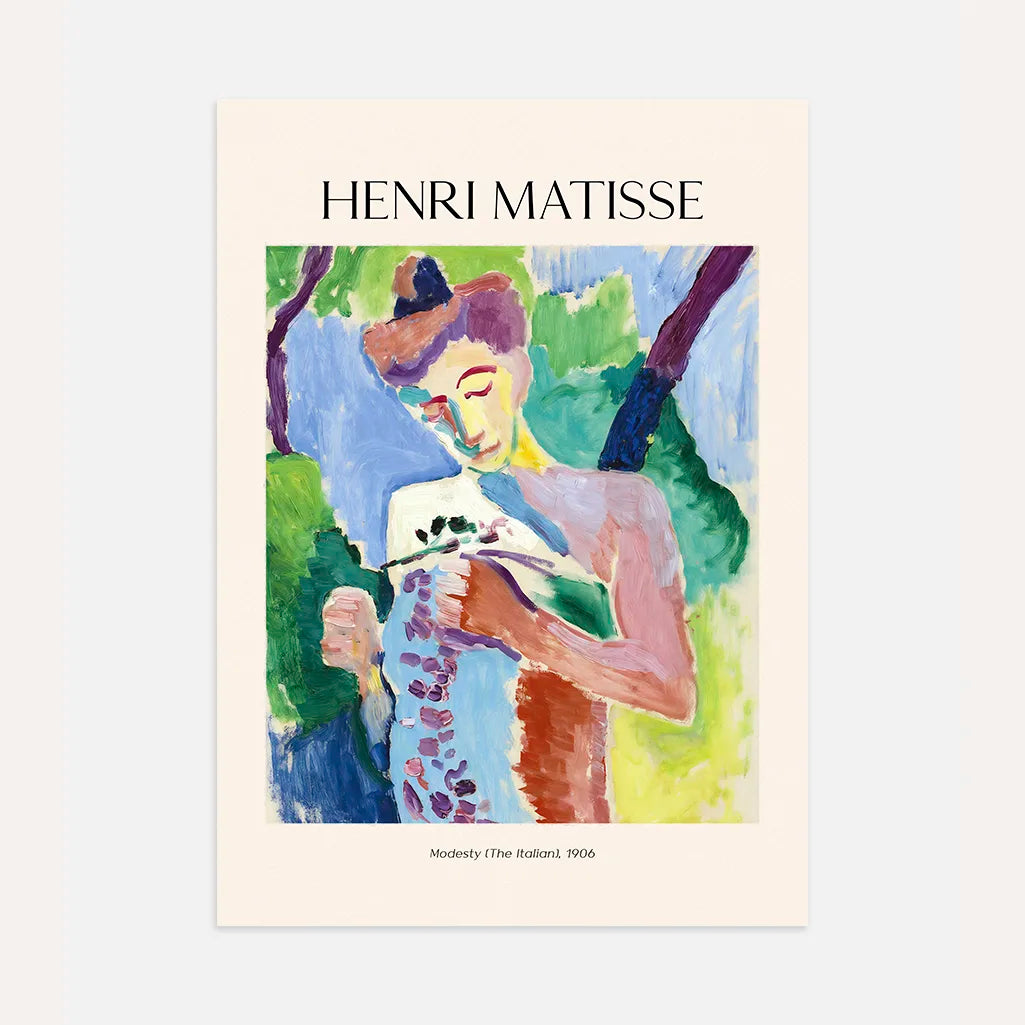 Henri Matisse Italian Modesty Poster