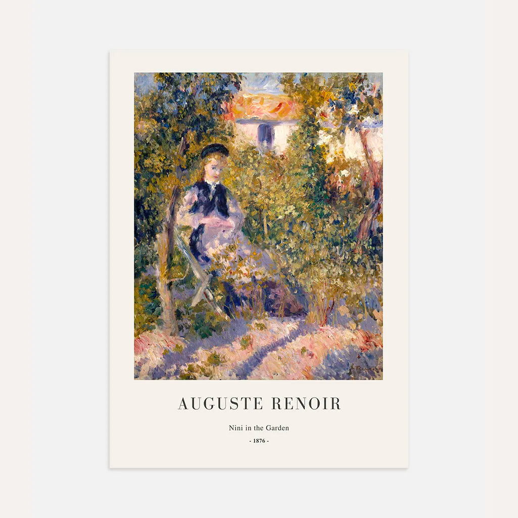 Auguste Renoir – Nini au jardin Affiche