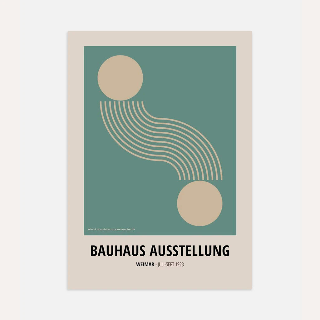 Bauhaus Mouvement Géométrique Affiche