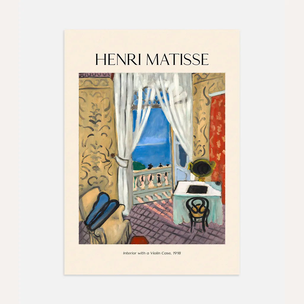 Henri Matisse – Intérieur au violon Affiche