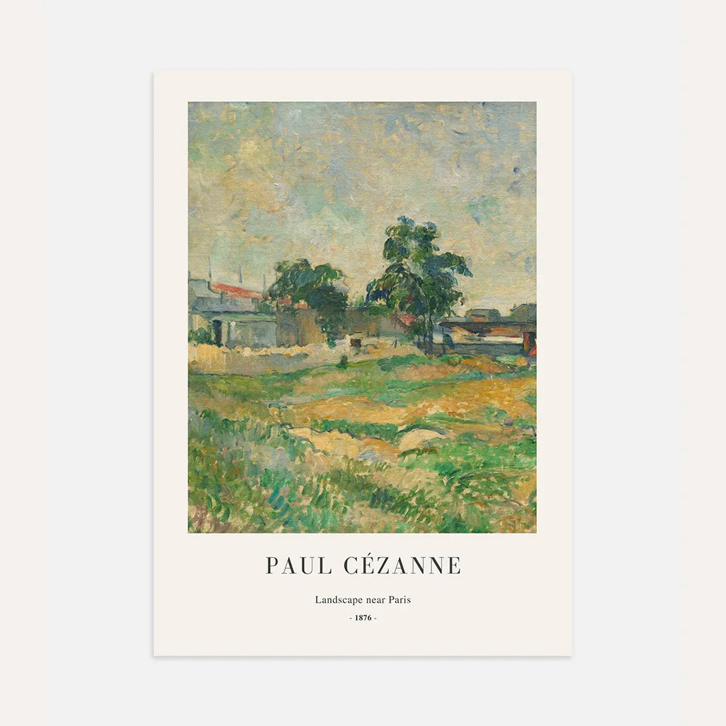 Cézanne Landscape near Paris Poster