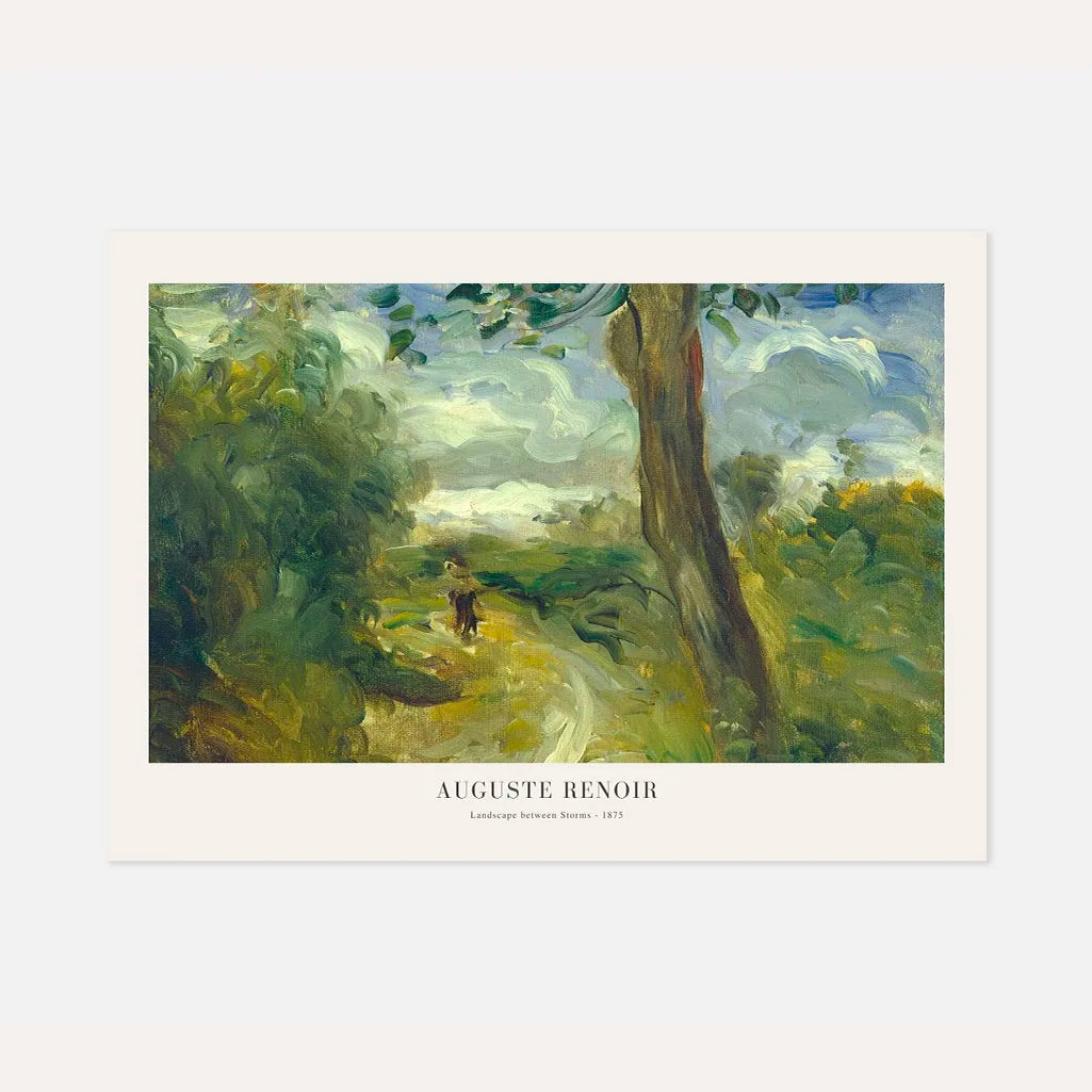 Auguste Renoir After-Storm Landscape Poster