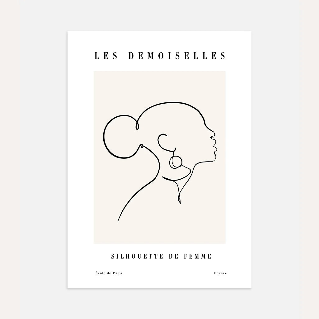 Affiche – Profil féminin