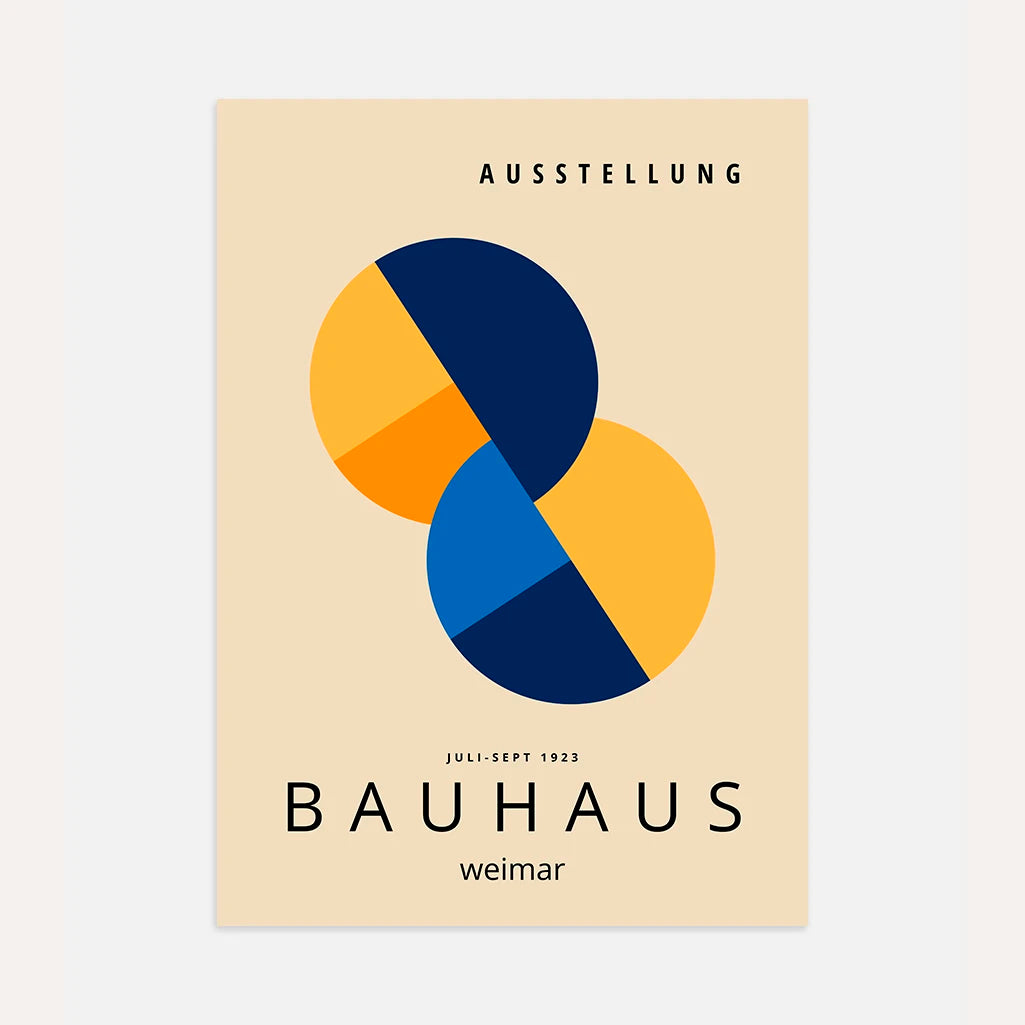 Bauhaus Formes Superposées Affiche