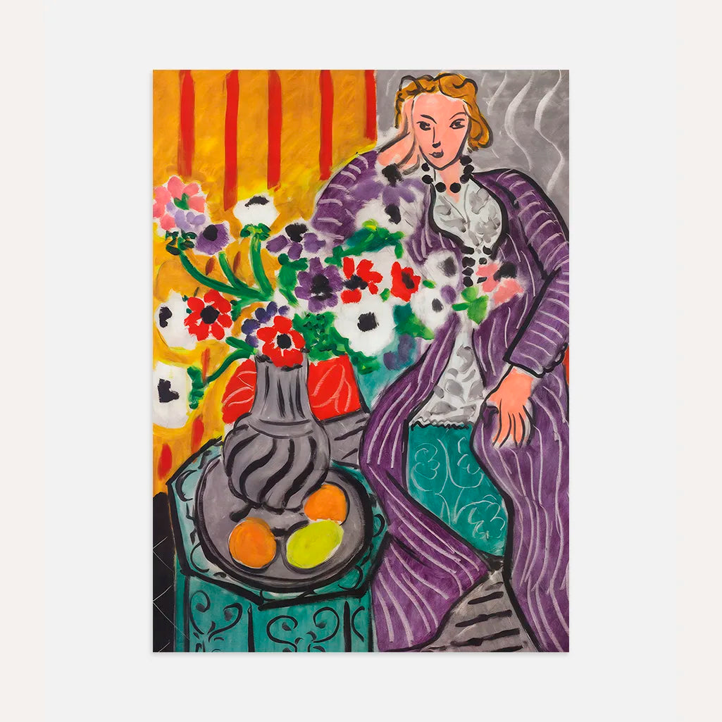 Henri Matisse Purple Robe and Anemones Poster