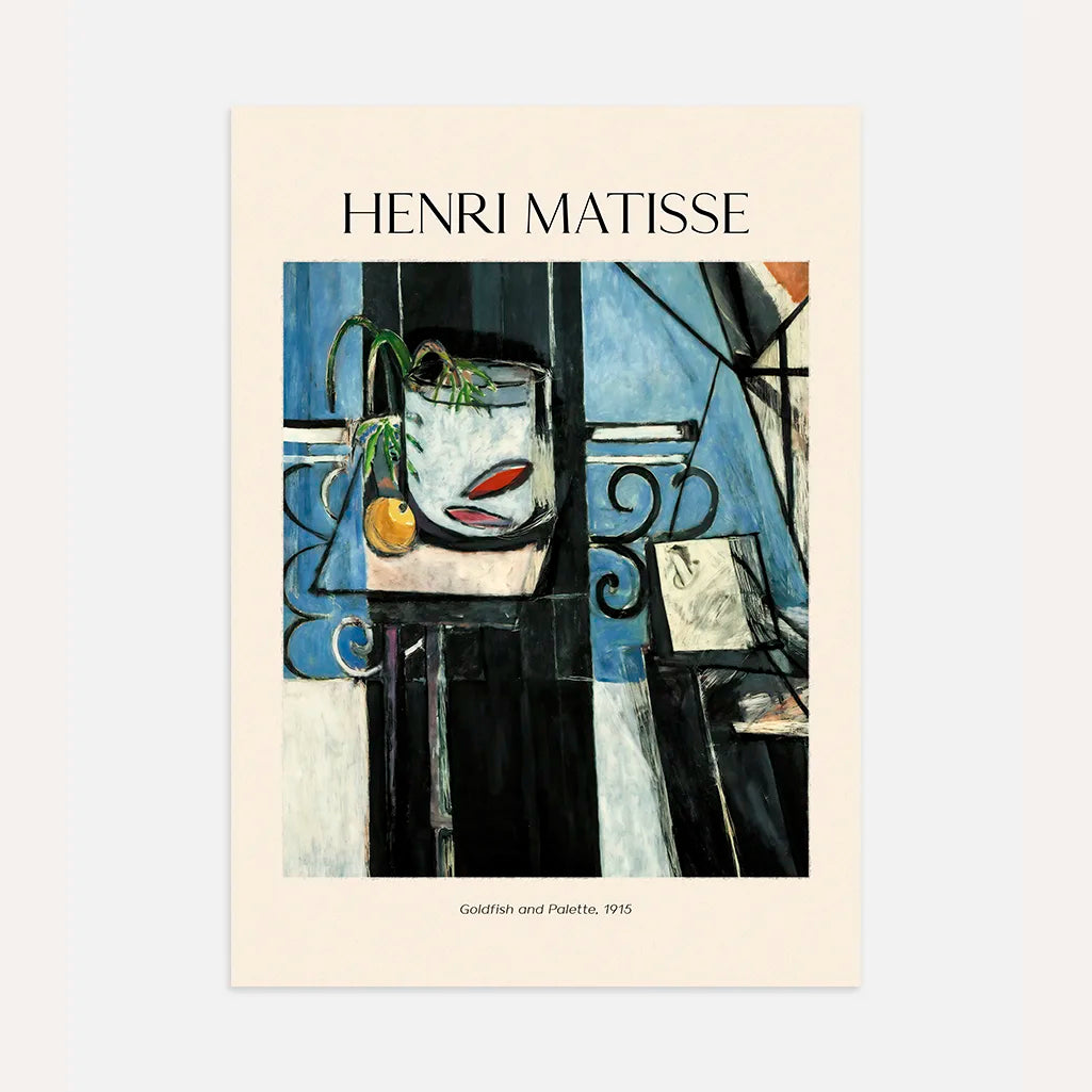 Henri Matisse Goldfish and Palette Poster