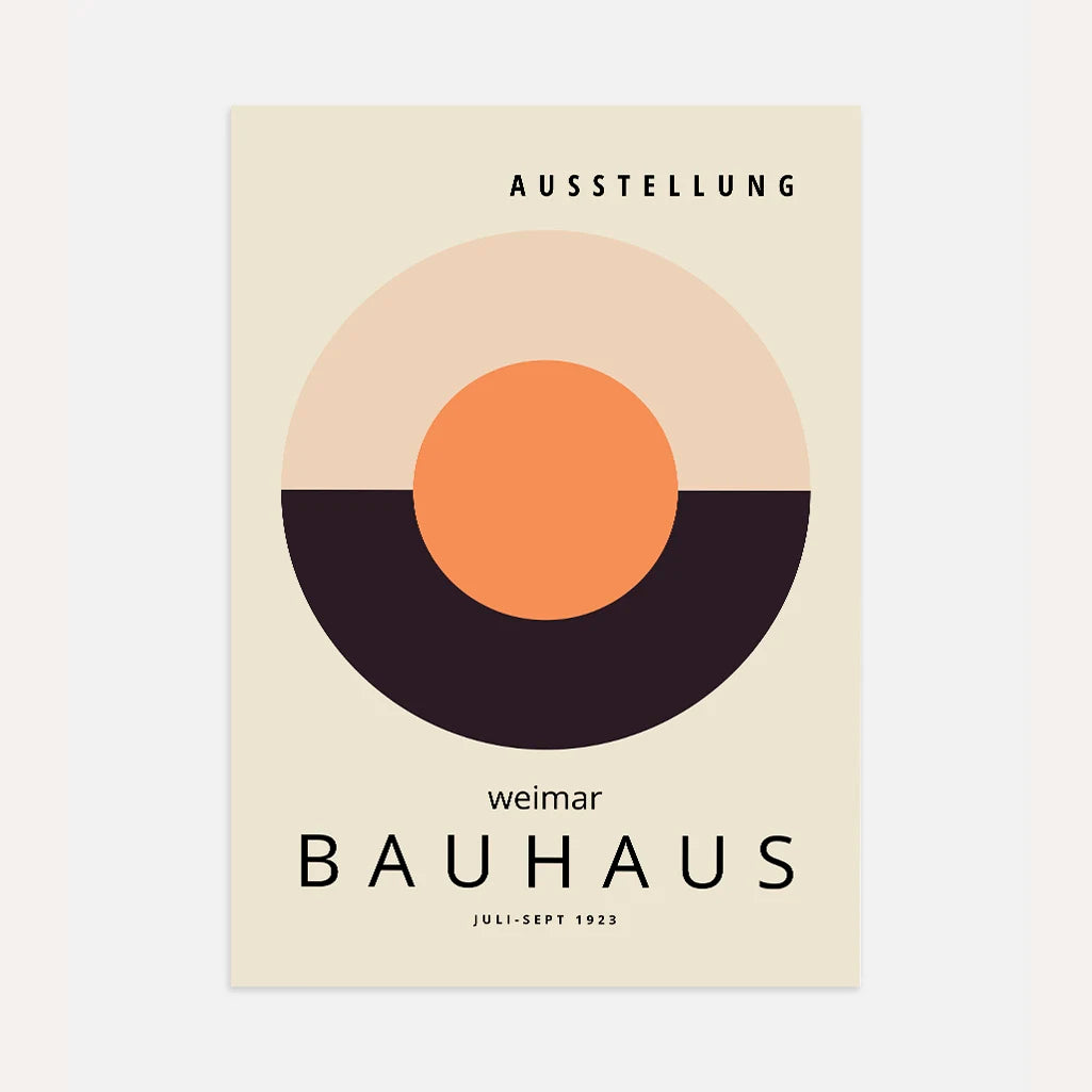 Bauhaus Harmonie Circulaire Affiche