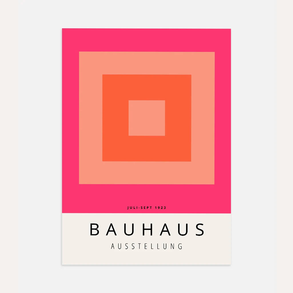 Bauhaus Orange Affiche