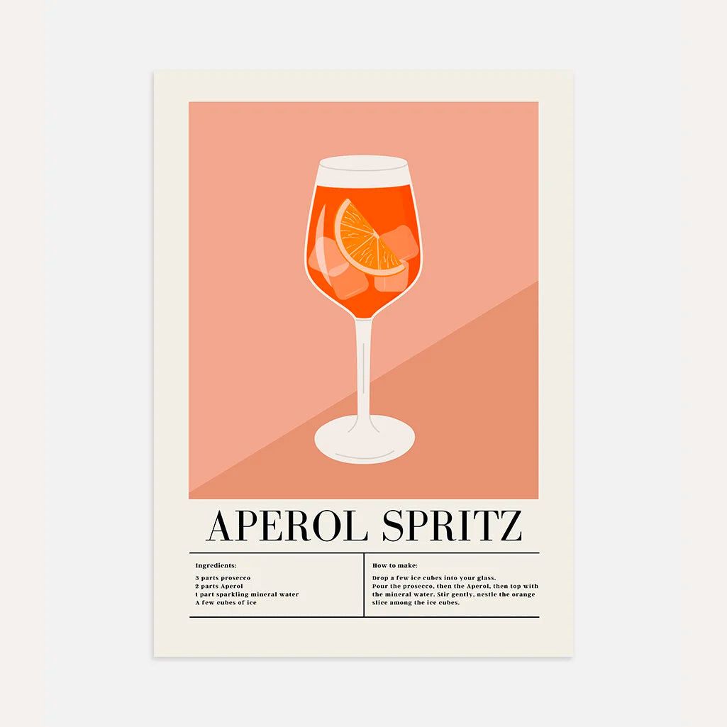 Aperol Spritz Graphic Poster