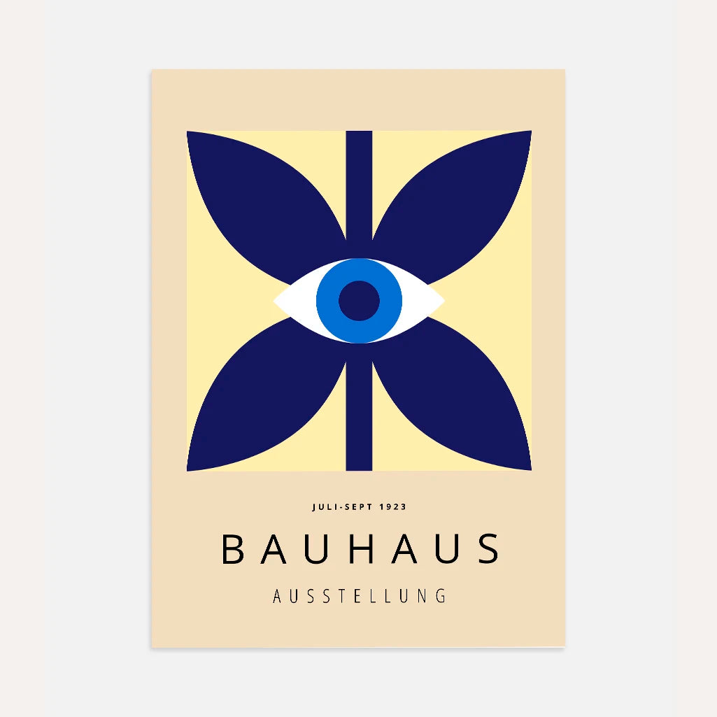 Bauhaus Œil Bleu Affiche