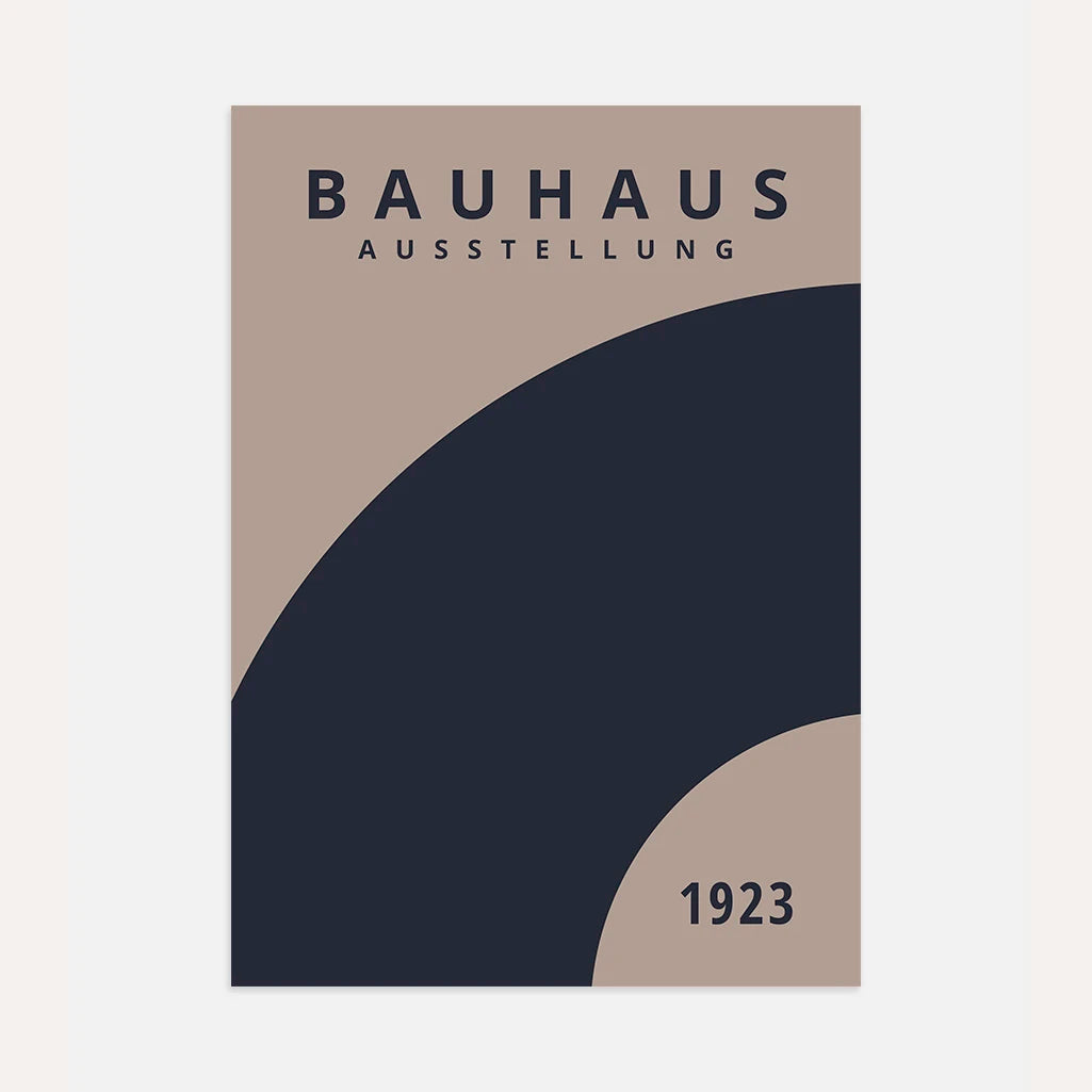 Affiche Bauhaus Rotation Bleue