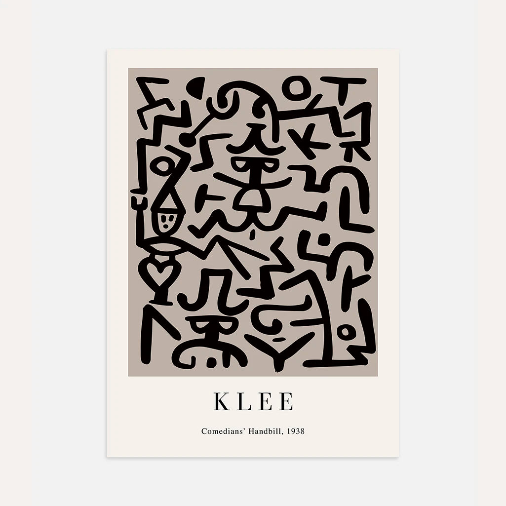 Paul Klee Comedians’ Handbill Poster