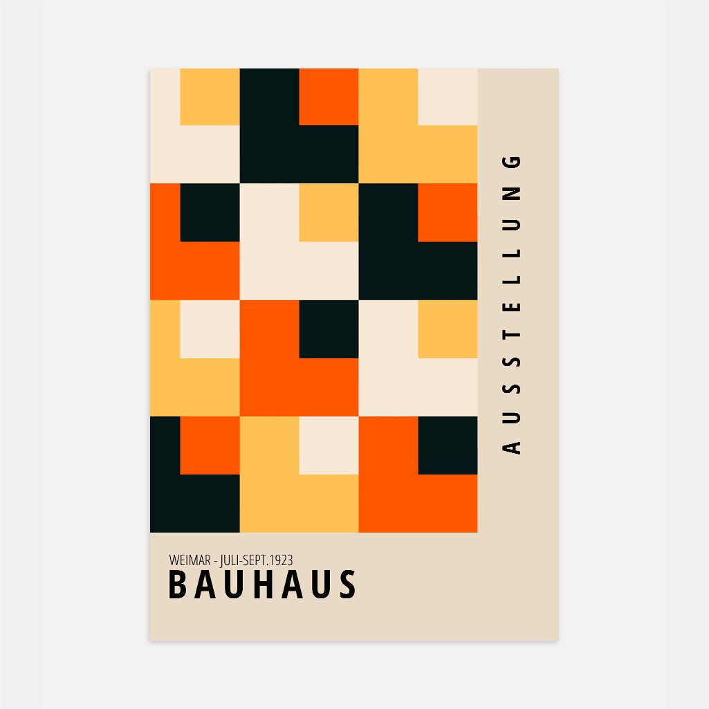 Bauhaus Mosaïque Couleur Affiche