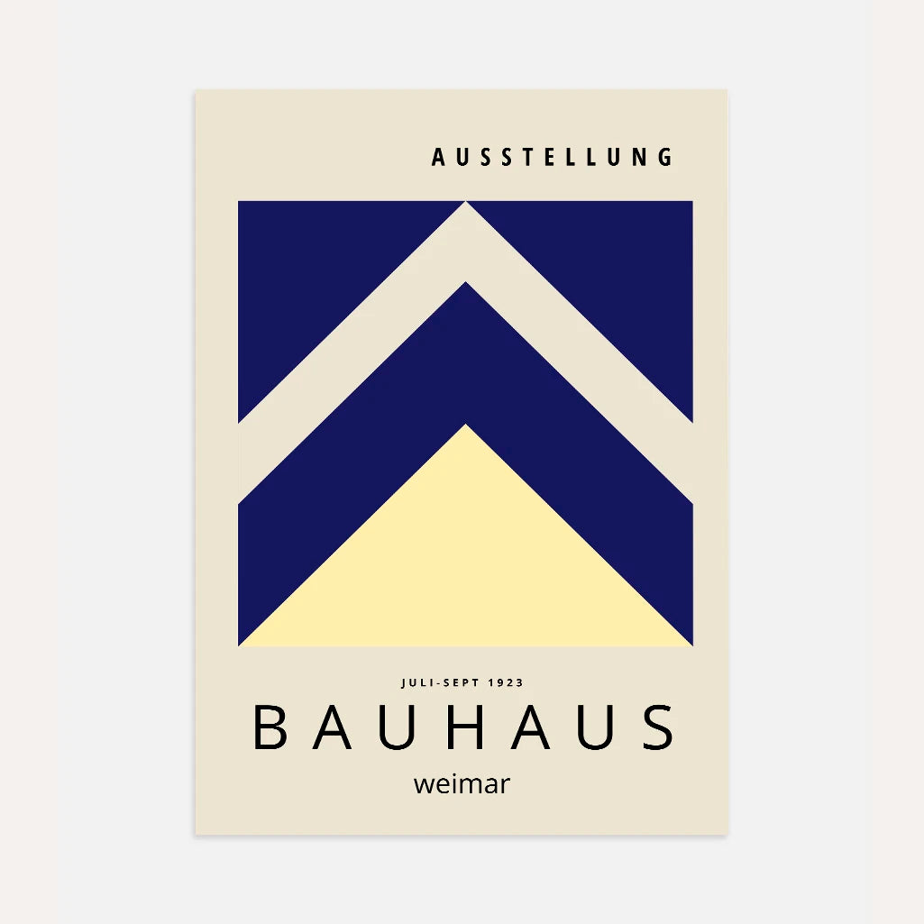 Bauhaus Weimar Flèches Géométriques Affiche