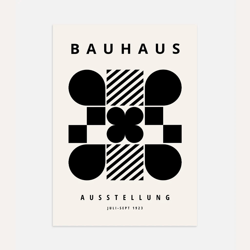 Affiche Bauhaus Géométrie Abstraite