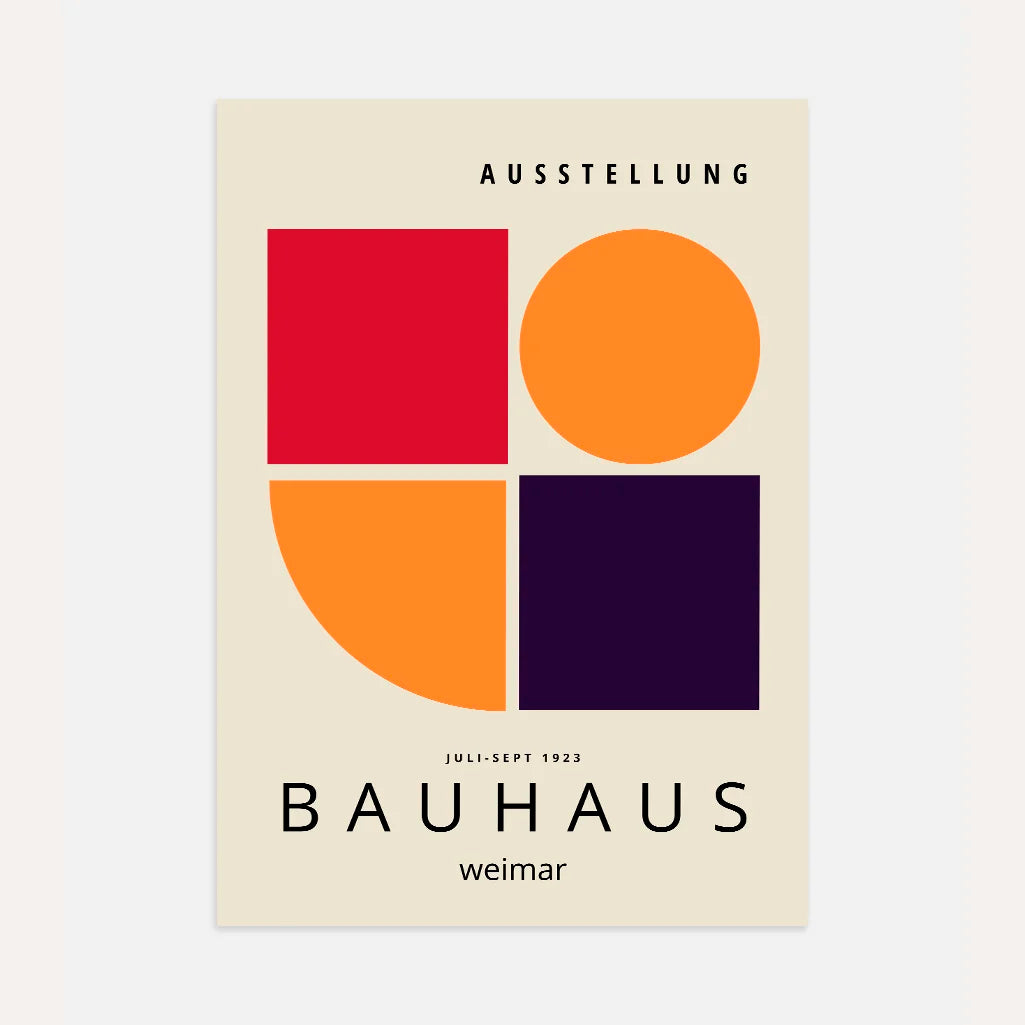 Bauhaus Rouge Énergie Affiche